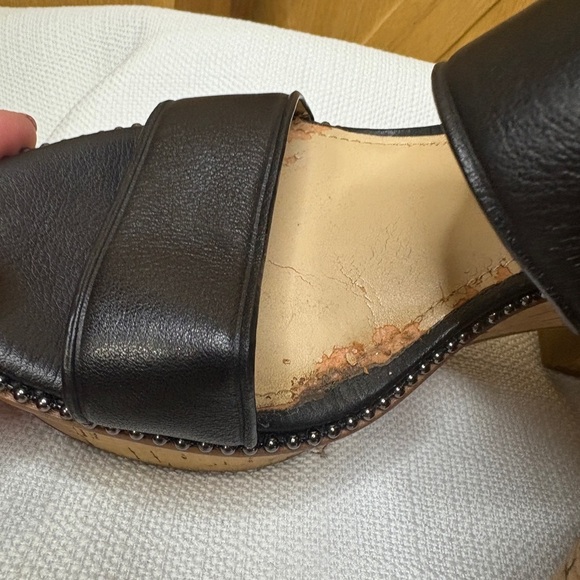 Coach Black Leather Sandals - Picture 2 of 8